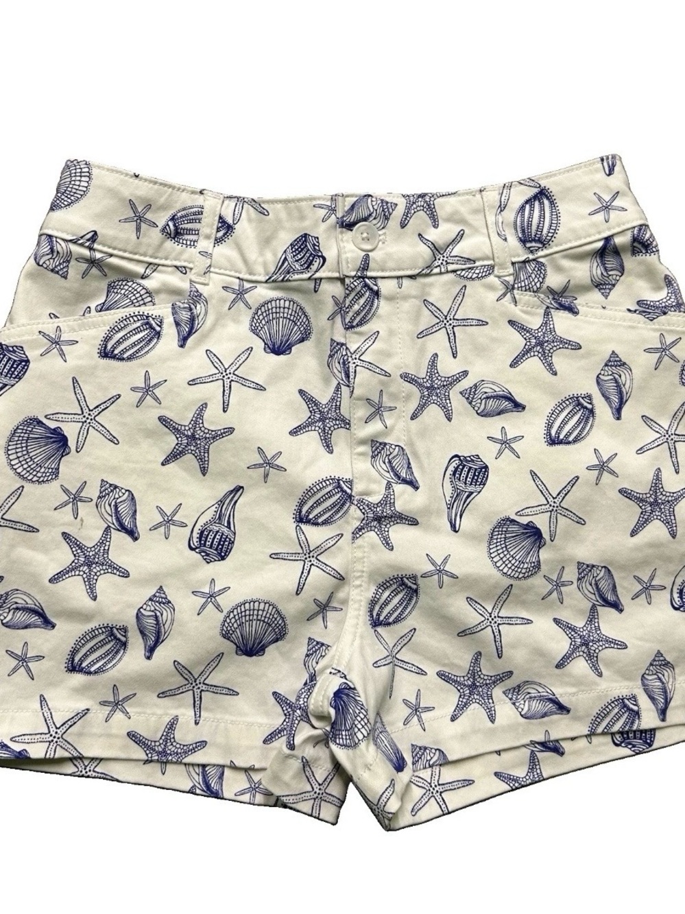 Women’s Bagatelle Blue White Nautical Summer Shorts Size 8